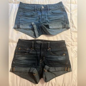 American Eagle jean cuffed shorts